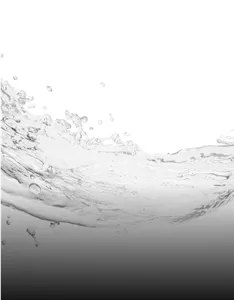 Water splash making a wave